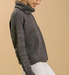 Women's Turtle Neck Pullover Sweater | Charcoal